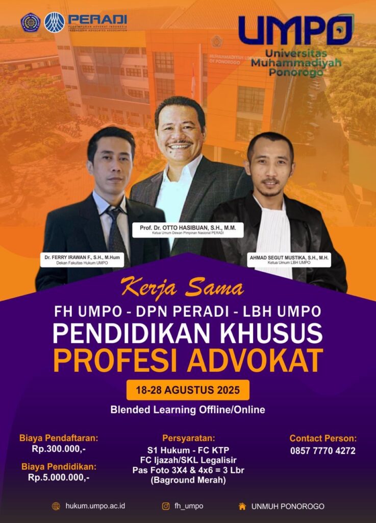 Pendaftaran PKPA UMPO Tahun 2025 Pendaftaran PKPA UMPO Tahun 2025